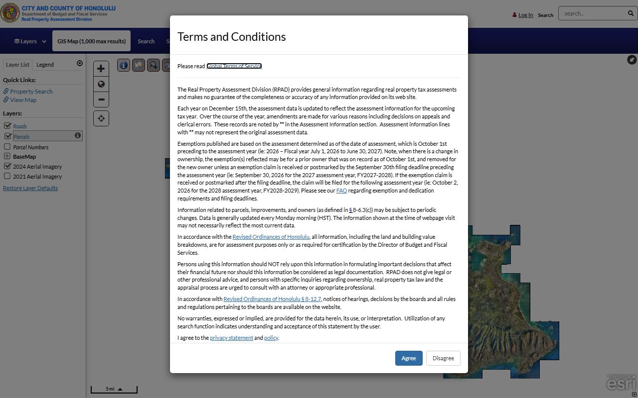 Honolulu County qPublic search for property public records